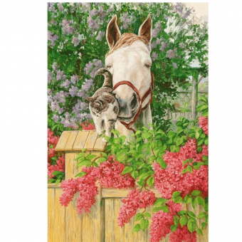 Купить Картина по номерам  в коробке «Лошадка» 40х50см. оптом